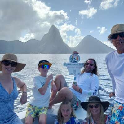 St Lucia coastline boat excursion